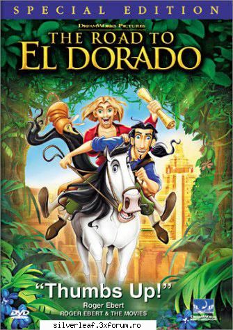 disney's the road to el dorado (2000) 

the story is about two swindlers who get their hands on a