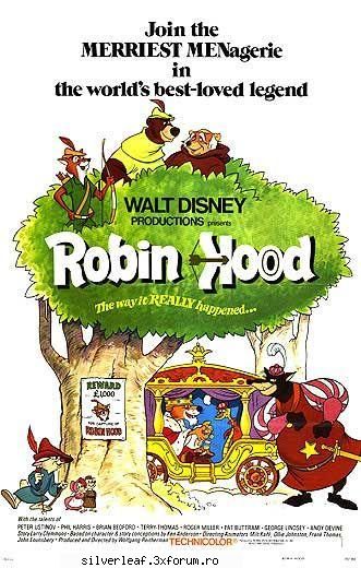 let's seek for a picture for this movie from 1973!! robin hood [cartoon]